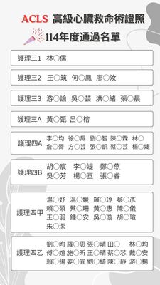 1141101-1102ACLS高級心臟救命術證照研習